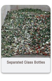 Separated Glass Bottles